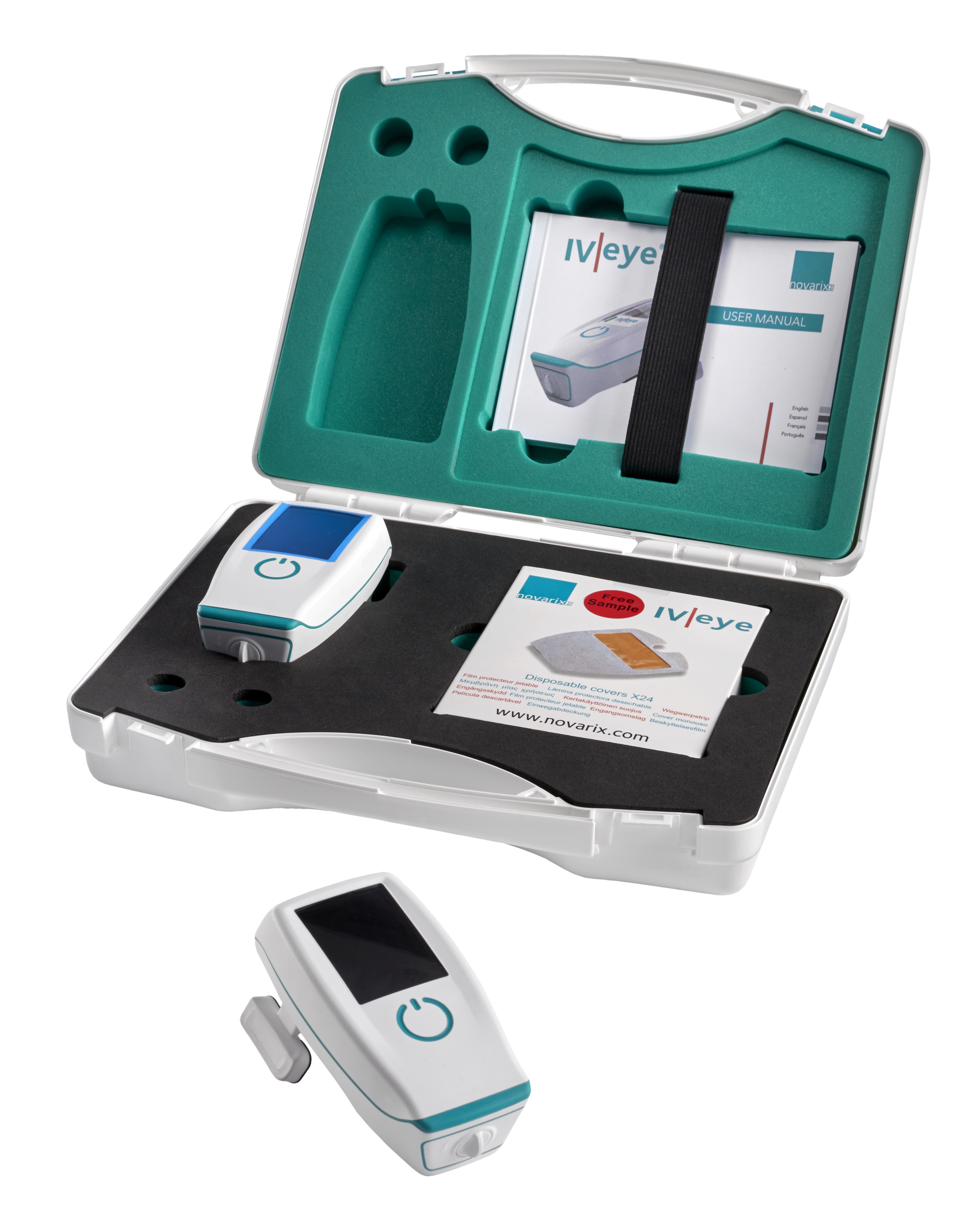 IV-eye device showing vein visualization technology